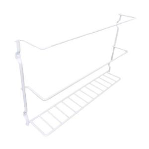 Raft multifunctional Tabla, montabil pe usa dulap, 34 x 6 x 20 cm, alb imagine