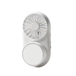 Mini ventilator portabil 3 in 1 Vitammy Dream Mist Mirror, functie de pulverizare fina, lampa cu oglinda integrata, snur pentru gat, incarcare Usb, Alb imagine