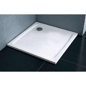 Cadita de dus patrata Ravak Perseus Pro Flat 80x80cm alb imagine