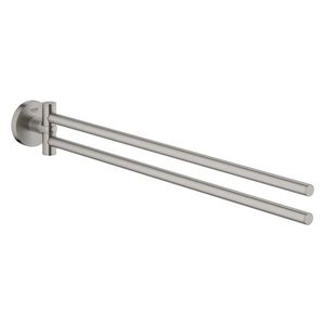 Suport dublu prosop Grohe Essentials 44cm supersteel imagine