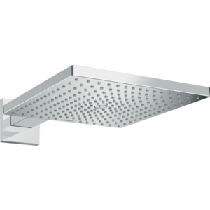 Palarie de dus Hansgrohe Raindance E 300 1jet EcoSmart cu brat de dus de perete 39cm crom imagine