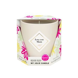 Lumanare parfumata My Jolie Candle Les Essentielles Rose du Jardin 180g + bratara aurie cu decor roz imagine