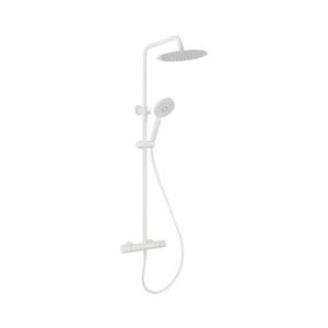 Set de duș cu baterie termostatică BATH DELUXE 31-120-05-01-00 DRAGOR alb mat imagine