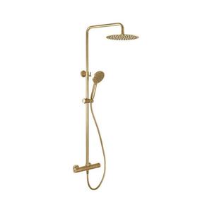 Set de duș cu baterie termostatică BATH DELUXE 31-120-05-70-00 DRAGOR alamă periată imagine