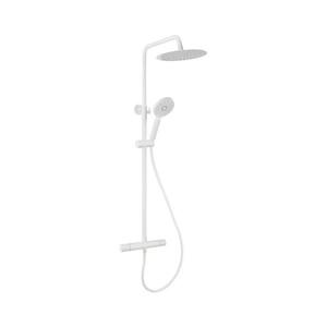Set de duș cu baterie termostatică BATH DELUXE 31-120-07-01-00 NAESBY alb mat imagine