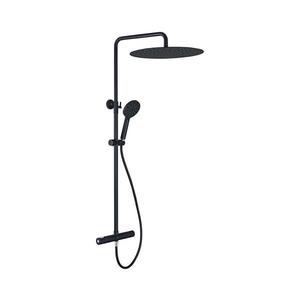 Set de duș cu baterie termostatică BATH DELUXE 31-120-09-63-00 DRAGOR negru mat imagine