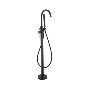 Set cu baterie pentru cadă autoportantă BATH DELUXE 28-114-01-02-00 116 cm negru imagine