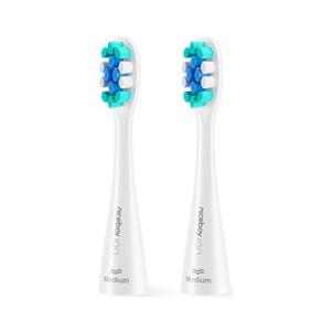 SET 2x cap de rezervă Medium pentru periuță de dinți ION și Smart Niceboy alb imagine