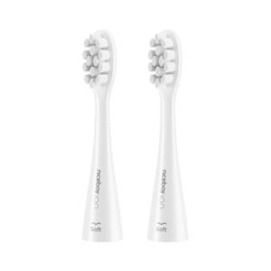 SET 2x cap de rezervă Soft pentru periuță de dinți ION și Smart Niceboy alb imagine