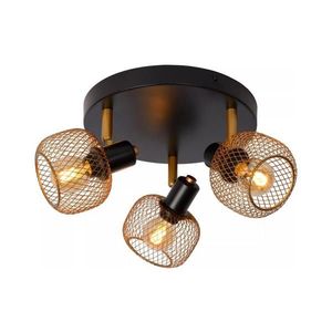 Spot Lucide 77978/13/02 MAREN 3xE14/13W/230V negru/alamă imagine