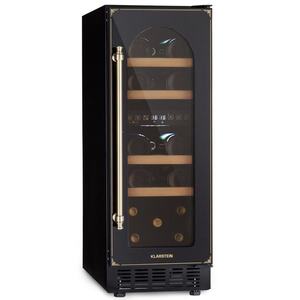 Klarstein Vinovilla Victoria 17 Built-In Duo Vilhelmine Edition, vinotecă, 17 sticle, iluminare LED 3 culori, ușă de sticlă imagine