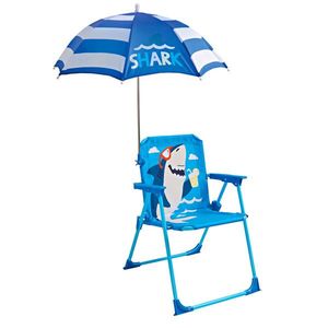 Scaun pliant pentru copii + umbrelă Rechin imagine