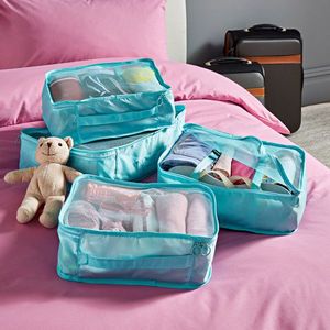 4 cutii din material textil pentru valiză imagine