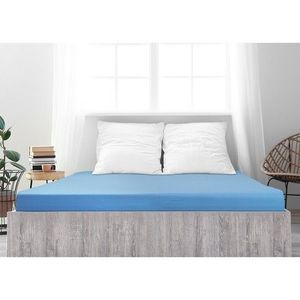 Cearșaf de pat 4Home jersey Ideal sky blue , 100 x 200 cm, albastru, 100 x 200 cm imagine