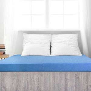 Cearșaf de pat 4Home din frotir Ideal albastru cer, 90 x 200 cm, albastru, 90 x 200 cm imagine