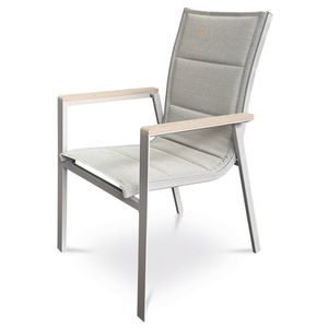 Autronic Scaun de grădină, aluminiu, textil, gri, AZ C-S1110 GREY imagine