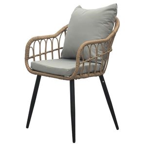 Autronic Scaun de gradina, metal, polyrattan, natural , AZ-F1406 NAT imagine