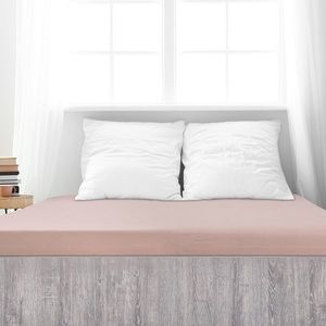 Cearșaf de pat 4Home din frotir Ideal roz pal, 90 x 200 cm, roz, 90 x 200 cm imagine
