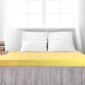 Cearșaf de pat 4Home din frotir Ideal galben , 90x 200 cm, galben, 90 x 200 cm imagine