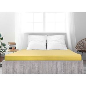 Cearșaf de pat 4Home jersey Ideal galben , 100 x 200 cm, galben, 100 x 200 cm imagine