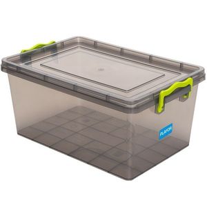 Cutie de depozitare din plastic, 15, 5 l, gri imagine