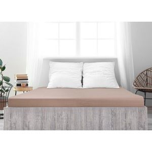 Cearșaf de pat 4Home jersey Ideal nuc, maro, 100 x 200 cm imagine