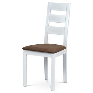Scaun de masă din lemn masiv BC-2603 WT, alb, alb imagine