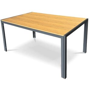 Autronic Masă de grădină, metal, polywood, maro , AZT-S1215 OAK imagine
