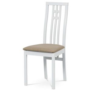 Scaun de masă din lemn masiv BC-2482 WT, alb, alb imagine