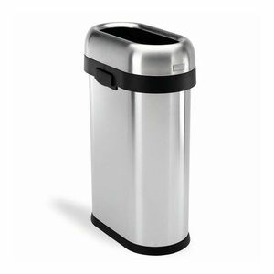 Coș de gunoi pentru spații comerciale Simplehuman 50 l, oțel inoxidabil imagine
