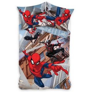Lenjerie de pat din bumbac pentru copii Carbotex Spider-Man Spider Force, 140 x 200 cm, 70 x 90 cm imagine