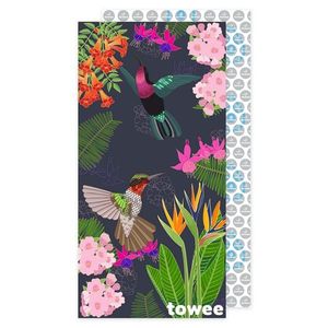 Prosop cu uscare rapidă Towee FLORAL, 80 x 160 cm imagine