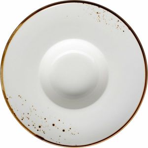 Mäser Farfurie Gourmet Pintar Puncte albe maro 26cm, maro imagine