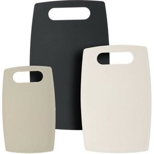 Set placă de tăiat EH 3 buc, negru + crem + bej imagine