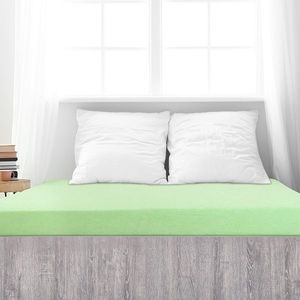 Cearșaf de pat 4Home din frotir Ideal verde , 90 x 200 cm, verde, 90 x 200 cm imagine