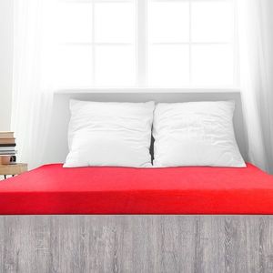Cearșaf de pat 4Home din frotir Ideal roșu , 100 x200 cm, roșu, 100 x 200 cm imagine