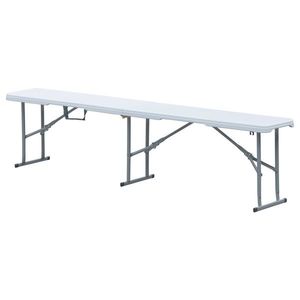 Autronic Bancă de grădină, metal, plastic, alb, AZ-K 1001 WT imagine