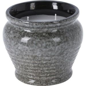 Lumânare repelentă Citronela, 12, 3 x 10, 5 x 12, 3cm, ceramică gri imagine