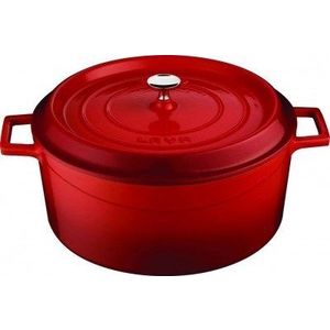 Lava Oală din fontă rotundă 28 cm, roșu, diam. 28 cm imagine