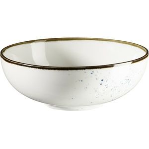 Mäser Bowl Pintar Alb albastru puncte 17 cm, albastru, 17 cm imagine