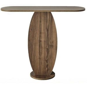 Masă de cafea Ellittica Walnut, maro închis imagine
