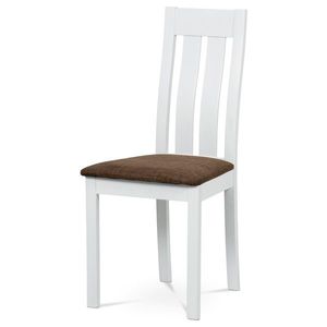 Scaun de masă din lemn masiv BC-2602 WT, alb, alb imagine