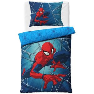 Carbotex Lenjerie de pat pentru copii Spider-Man Strikes Back , 140 x 200 cm, 70 x 90 cm imagine