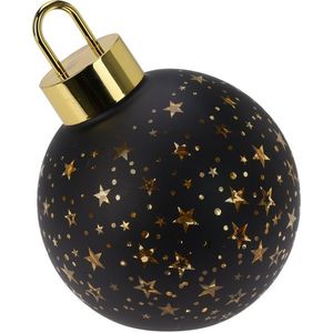 Ornament de Crăciun LED Xmas Ball negru, diametru 15 cm imagine