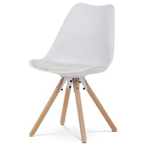 Scaun de masă CT-762 WT, alb, alb imagine
