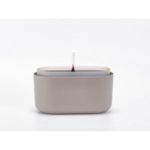 Jardinieră cu auto-irigare Plastia, maro, 31 x 16 cm imagine