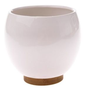 Capac pentru oală din ceramică Ball alb, 15 x 14, 5cm imagine
