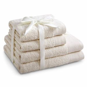 Restilo Set de prosoape Amari ocru, 2 buc. 50 x 100 cm, 2 buc. 70 x 140 cm, bej deschis imagine