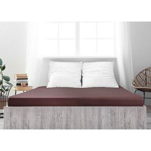 Cearșaf de pat jersey 4Home Ideal maro închis , 100 x 200 cm, maro închis, 100 x 200 cm imagine