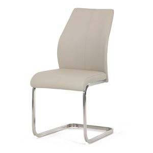 Scaun din piele ecologică DCL-D1277 CRM, crem imagine